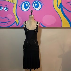 Versace Vintage Black Party Dress Fall Winter 2003 2004 Collection